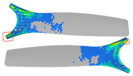 Right Side Face Drop middle blade view